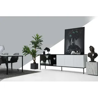 Sideboard Kommode Anrichte Holz Modern Weiß Wohnzimmer Kommoden Design - Weiß