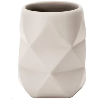 Kleine Wolke Zahnputzbecher Crackle, Accessoires, Farbe Bast, Material: Polyresin