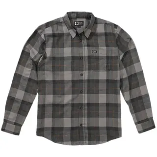 Salty Crew Early Bird Flannel Langarmhemd - Charcoal - M