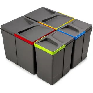 Emuca Recycle 2x15 2x7 l Anthrazitgrau