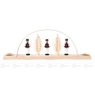 Schwibbogen mit Bergmännern, für Kerzen d=10mm BxHxT 25 cmx8,5 cmx3 cm NEU