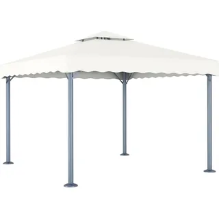 The Living Store Pavillon 300 x 300 cm Creme Aluminium - Creme