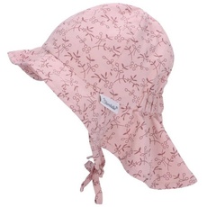 Bild von Baby Mädchen Hut Baby Sonnenhut Zweige - Baby Hut, Kopfbedeckung Baby Sommer, Sommerhut Baby - aus Baumwolle - zartrosa, 45