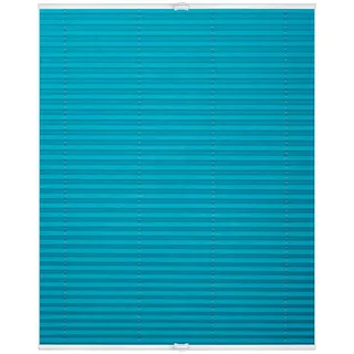 Lichtblick Original Plissee Klemmfix, Ohne Bohren, Verspannt Blau, 210 cm, 80, 210 , Kunststoff , 80x210 cm , Heimtextilien, Vorhänge, Plissees
