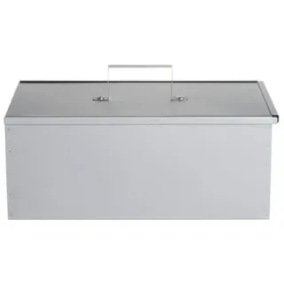 Mustang Mustang Räucherbox Edelstahl 45 x 25 x 21cm, Smoker Box, Räucherschrank klein - Silber