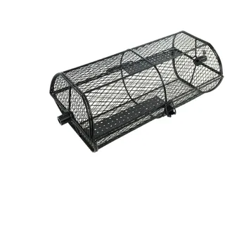TAINO Grillkorb 18,5 cm Metall/Stahl Schwarz
