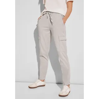 STREET ONE Damen Cargo Hose Joggpants clean sand, 42W / 28L