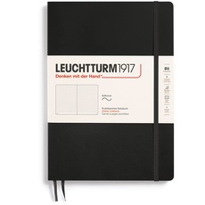 LEUCHTTURM1917 349298 Notizbuch Composition (B5), Softcover, 123 nummerierte Seiten, dotted, Schwarz