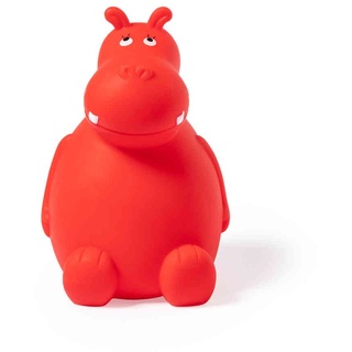 Spardose Sparbüchse Sparschwein Geld sparen in Cooler niedlicher Nilpferd-Form Hippo in Blau, Grün, Rot, Weiss für Kinder von notrash2003 (Rot)