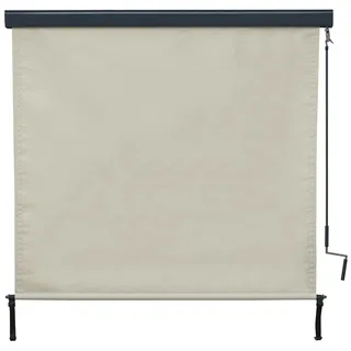 Mendler Vertikalmarkise 250 x 180 cm Creme-beige Aluminium
