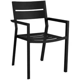 Brafab Delia Gartenstuhl 55 x 55 x 80 cm grau/schwarz