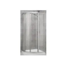 Duka Prima Runddusche MUV80R55 190cm silber matt Kunststoffglas KA1 MUV80R55190SILKA1