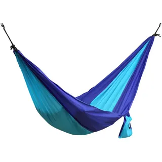 Mobili Rebecca Hängematte Blau 136/275/1 cm , Kunststoff , 136x1x275 cm , Gartenmöbel, Gartenschaukeln, Hängematten