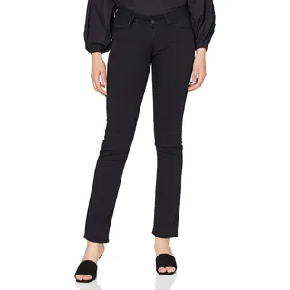 Mavi Damen Straight Leg Straight Jeans Olivia 10189, Gr. W29/L32, Schwarz (Double Black STR 23746)