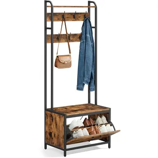 VASAGLE Garderobenständer HSR425B01 Schwarz