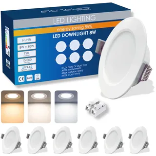 Sigmaled lighting Einbauleuchte 6er Pack (IP44)
