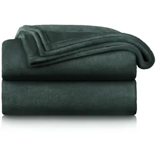 Blumtal Kuscheldecke Anton 130/150 cm, Grün - Textil - Rechteckig - 130x150 cm - Heimtextilien, Wohntextilien, Decken, Kuscheldecken