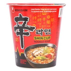 NONG SHIM Instant Cup Noodle Soup, Kim Chi Sabalmyun,68 g
