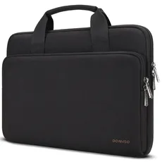 DOMISO 15.6 Zoll Wasserdicht Laptop Tasche Sleeve Case Notebook Hülle Schutzhülle für Yoga 720 IdeaPad S510 320 ThinkPad T570 E575/HP Envy Pavilion/Dell XPS 15,Schwarz
