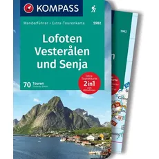 KOMPASS Wanderführer Lofoten, Vesterålen und Senja, 70 Touren mit Extra-Tourenkarte