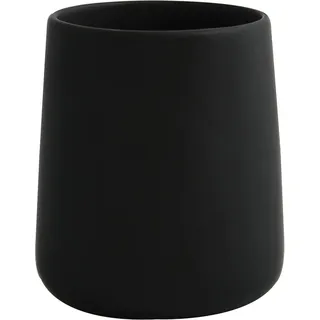 MSV Zahnputzbecher Maonie Keramik Ø 8,5 cm x 10 cm Mattschwarz
