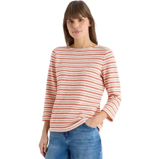 Cecil Damen Gestreiftes Strukturshirt
