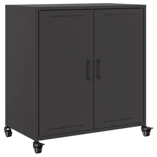 vidaXL Sideboard 68 x 39 x 72 cm schwarz