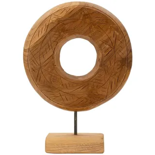 Skulptur , Braun , Holz , Teakholz , 28x38x10 cm , Dekoration, Dekofiguren & Skulpturen, Skulpturen