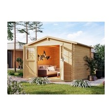 Karibu Gartenhaus Sunny 6 Naturbelassen 7,84 m2