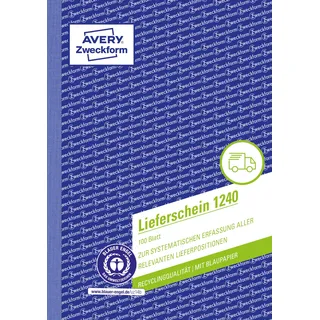 Avery Zweckform Lieferschein 100 x)