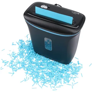Olympia PS 63 CC Aktenvernichter Kreuzschnitt | Papierschredder bis zu 6 Blätter | Partikelschnitt 4mm | Schredder für Papier & Kreditkarten | Sicherheitsstufe P4 | 70db leise | 12L Auffangbehälter