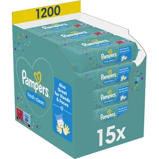 Pampers Feuchttücher Fresh Clean 15 x 80 Stück
