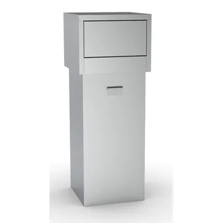 CombiSteel Mülleimer 80 l Silber