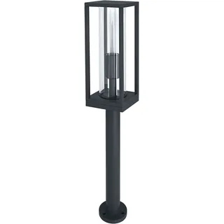 Ledvance LED Stehleuchte und Wegeleuchte für 1x E27 Leuchtmittel, Design Leuchte mit Rahmendesign für Aussen für dirkete Beleuchtung, 60cm Höhe, aus hochwertigem Aluminium, ENDURA FRAME 60CM Post E27, 4058075554412, Dunkelgrau, Niedrige Stehleuchte