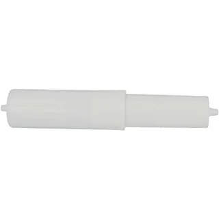 tecuro weiße Ersatzrolle für WC-Papierhalter – Kunststoff, 115 mm Breite – langlebig & flexibel mit Federelement