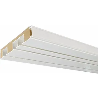 Liedeco Vorhangschiene 3 läufig-läufig Fixmaß, weiß