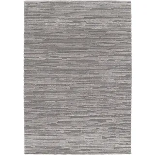 Steffensmeier Moderner Teppich 200/290 cm Meran , Grau , Textil , Gestreift , Rechteckig , 200x290 cm , für Fußbodenheizung geeignet , Teppiche und Böden, Teppiche