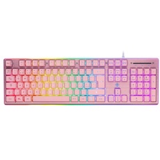 Deltaco PK75 RGB - Pink US-English - Gaming Tastaturen - US-Englisch - Pink
