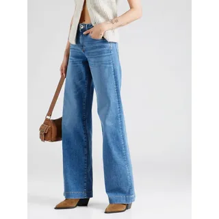 GARCIA Celia 249 Jeans in Mittelblau mit Wide Leg-W31 / L34