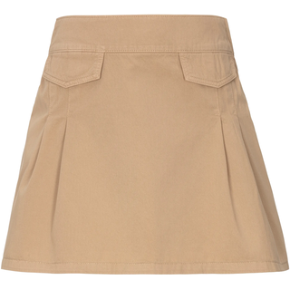 Webrock HUGO "Robano", Damen, Gr. 40, beige (open beige 280), Web, Obermaterial: 100% Baumwolle, unifarben, regular fit mini, Röcke Webrock, mit Faltenwurf Faltenrock Y2K