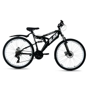 WYLD Mountainbike Fully 26'' Bliss 21 Gänge RH 47 cm WYLD 447M, 448M, 449M, 450M - Schwarz