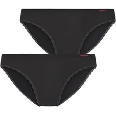 HUGO Underwear Slip »TRIPLET BRIEF MICRO«, (Packung), mit Spitzenkante, schwarz