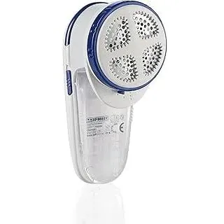 Leifheit Fusselrasierer, elektrischer Fusselentferner, 3-stufig verstellbar für Verschiedene Stoffe, kabellos, inkl. Batterien und Reinigunsbürste, weiß