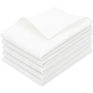 ZOLLNER 5er Set Geschirrtücher - Baumwolle in 50x100 cm - weiche und langlebige Küchentücher - waschbar bis 95°C – in weiß - Gastronomiequalität - Oeko Tex® Zertifiziert
