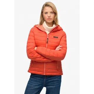Superdry Steppjacke »HOODED FUJI LITE PADDED JACKET« mit Kapuze, rot