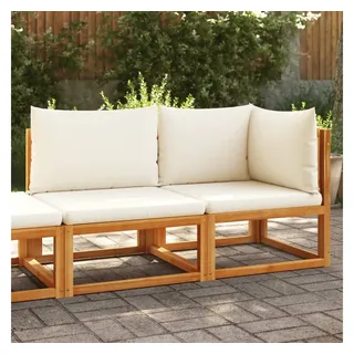 vidaXL Gartensofa 2-Sitzer Holz Akazie braun