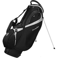 Powerbilt TPS Dunes Golftasche, 14-Fach schwarz/schwarz mit Ständer (schwarz)