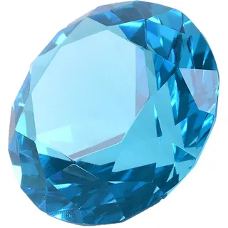 LONGWIN 60 mm W Kristall-/Diamant-Briefbeschwerer, Ornament, für Zuhause, Dekoration, Aquamarinblau