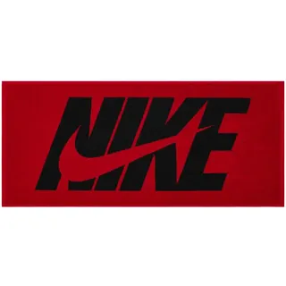 Nike Jacquard Handtuch 35 x 80 cm Schwarz/Rot