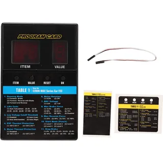LED-Programmkartenbox, bürstenlose Universal-ESC-Programmierung für RC-Bootsauto-Zubehör